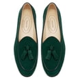 thumbnail image 1 of Journey West Suede Tassel Loafer For Women Slip-on Belgian Penny Loafers Shoes For Women Green US 6.5, 1 of 6