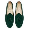 thumbnail image 1 of Journey West Suede Tassel Loafer For Women Slip-on Belgian Penny Loafers Shoes For Women Green US 7.5, 1 of 6
