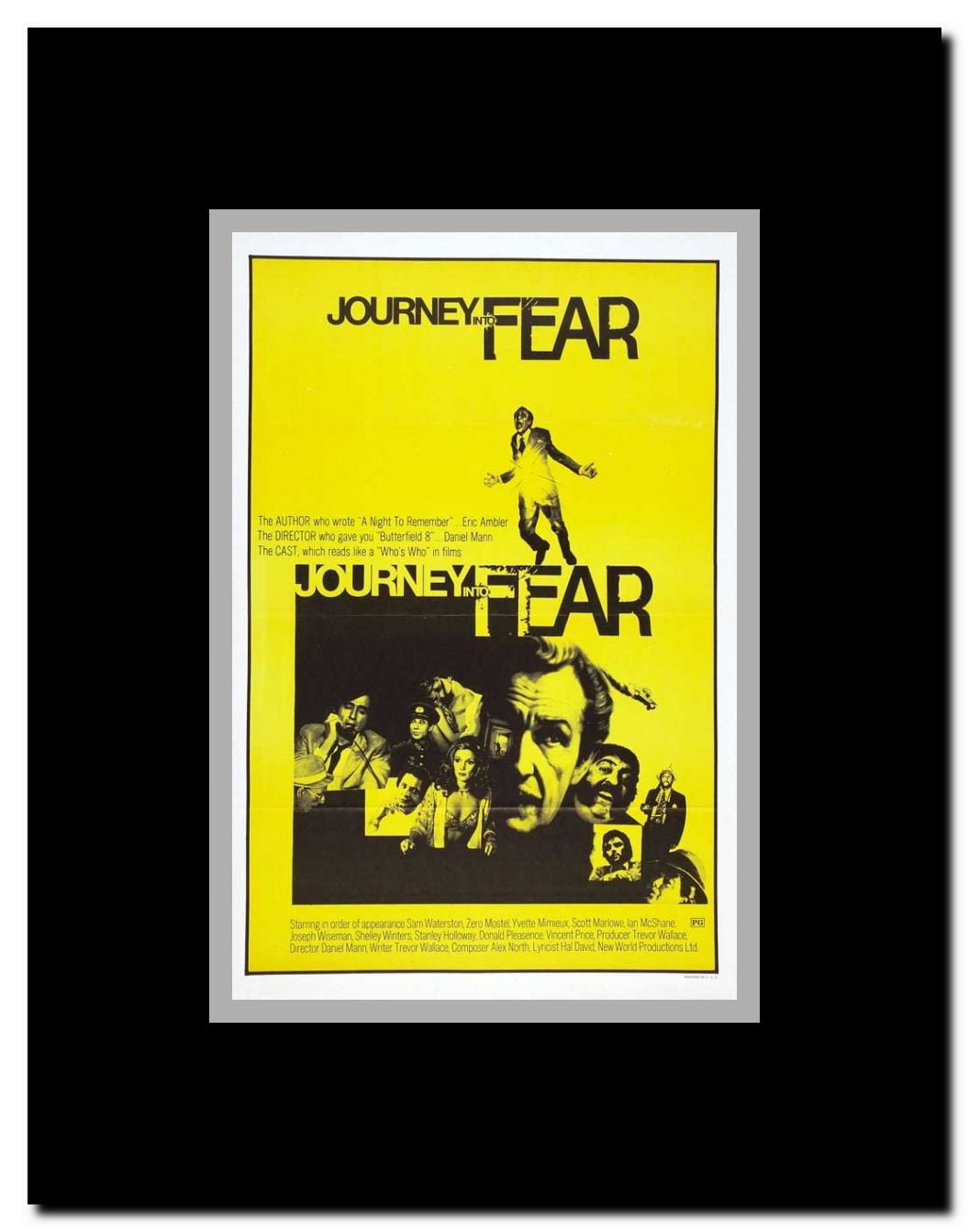 Journey into Fear Framed Movie Poster