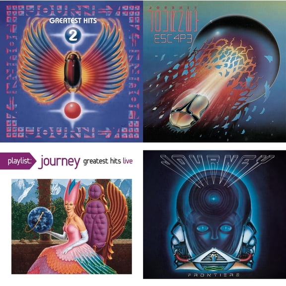 Journey's Greatest Hits Vol.2 & Escape & Playlist: Journey Greatest Hits Live & Frontiers [CD Bundle]