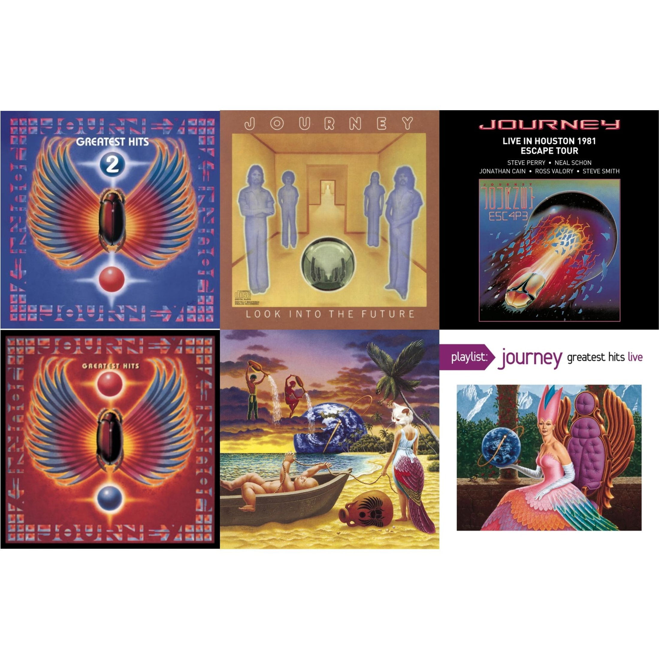 Journey's Greatest Hits Vol.2 & Look Into The Future & Live In Houston ...