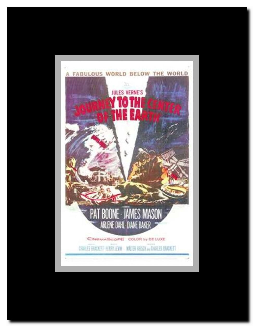 Journey to the Center of the Earth Framed Movie Poster