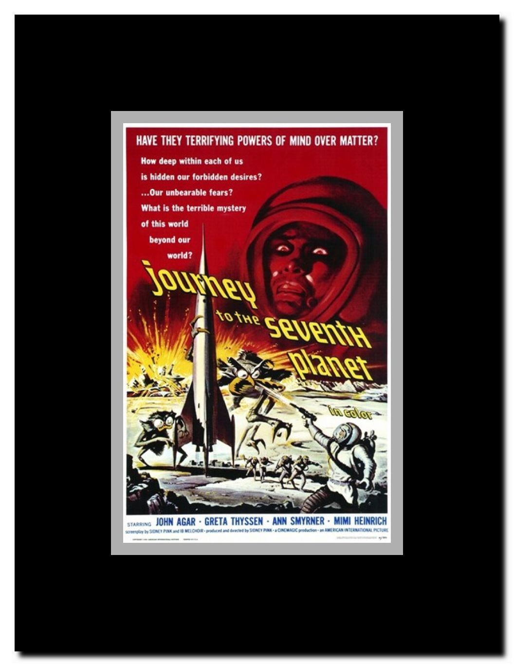 Journey to the Seventh Planet Framed Movie Poster