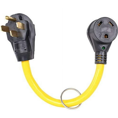 Journeyman-Pro Stainless Steel 18" Electrical Power Plug, for RV with LED Indicator