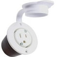 thumbnail image 1 of Journeyman-Pro 5279 15 Amp 120-125 Volt, NEMA 5-15 Flanged Outlet, White Commercial Grade, 2 Pole-3 Wire, Straight Blade Plug Charger Receptacle (10-PACK w/Front & Back Covers), 1 of 6