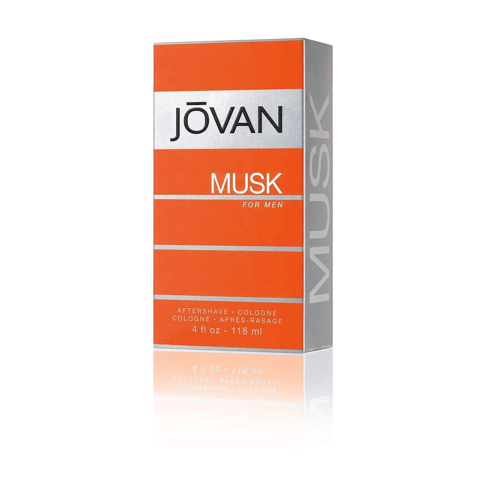 Jovan Aftershave, Musk for Men, Cologne Spray, Sexy Cologne for Men, Vegan Formula, 4.0oz