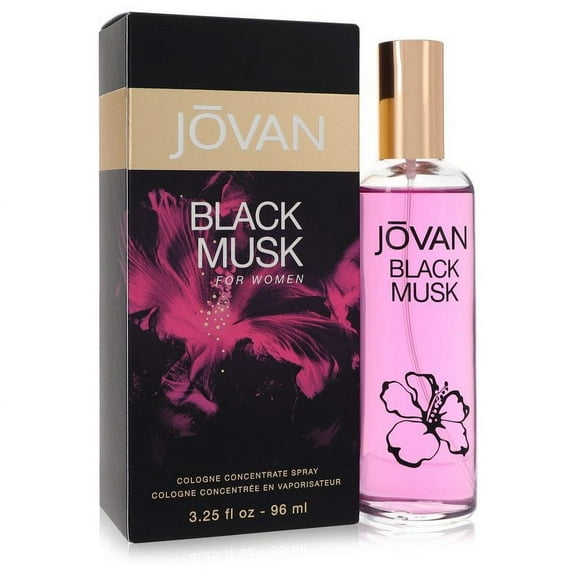 Jovan Black Musk Cologne Concentrate Spray - Floral, Musky - Discover Sensual Musk Scent