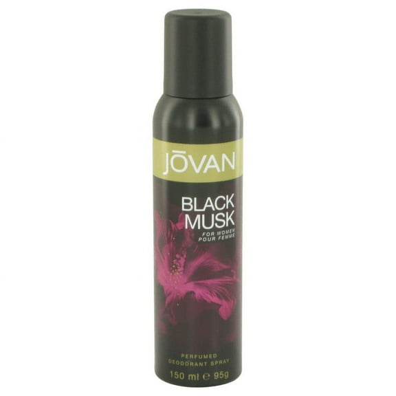 Jovan Black Musk Deodorant Spray 5 oz For Women