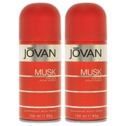 Jovan Musk by Jovan for Men - 5 oz Deodorant Spray - Pack of 2