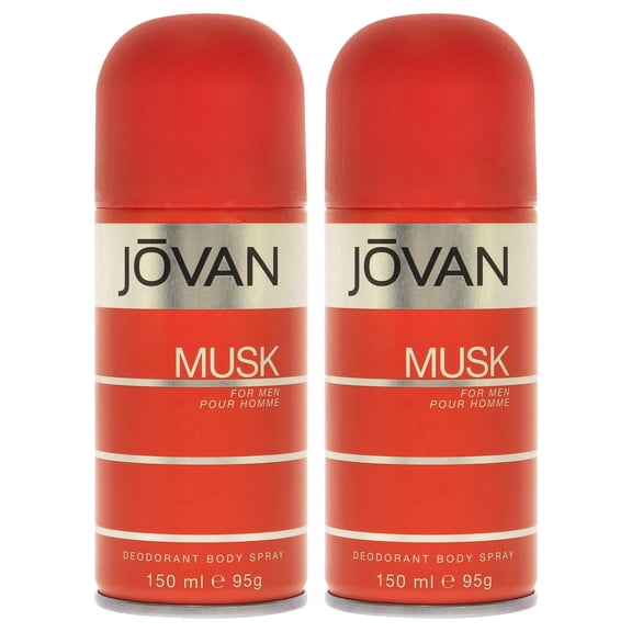 Jovan Musk by Jovan for Men - 5 oz Deodorant Spray - Pack of 2