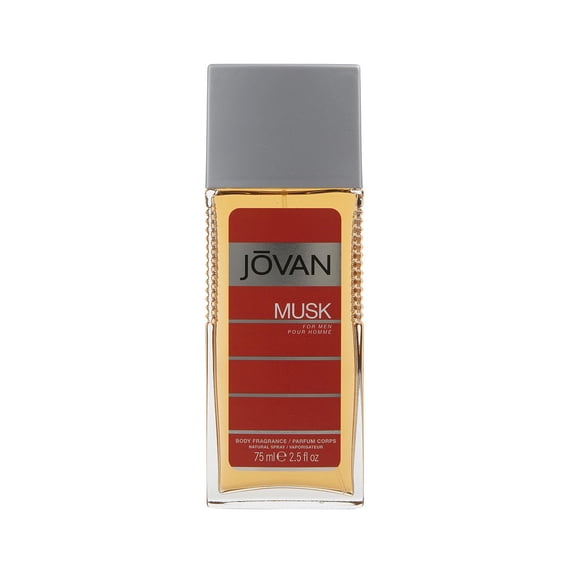 Jovan Musk for Men Body Fragrance Natural Spray, 2.5 oz