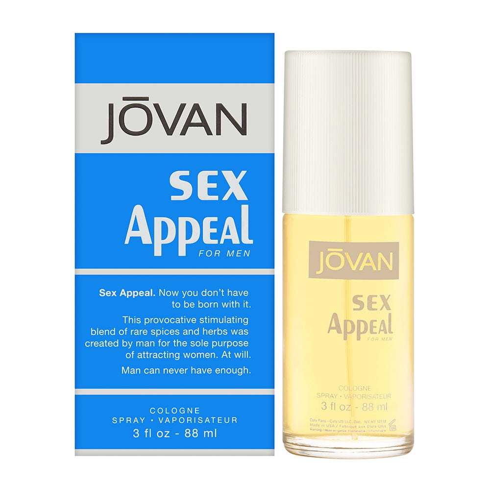 Jovan Sex Appeal by Coty for Men 3.0 oz Cologne Spray - Walmart.com