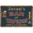thumbnail image 1 of Jovan's Green Bar & Tavern Rustic Sign 12 x 18 Matte Finish Metal 112180047332, 1 of 1