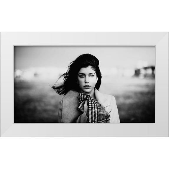 Jovanovic, Koki 14x9 White Modern Wood Framed Museum Art Print Titled - Untitled