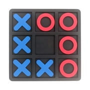 Chmadoxn Tic Tac Toe Wooden Board Game for Kids and Family, Wood Naughts and Crosses Board Games, Classic Family Table Game, Christmas Birthday Gifts