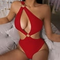 thumbnail image 1 of Jovati Women's Bikini Swimsuits One Shoulder Bathing Suits Filled Swimwear Has A Chest Pad No Steel Support Siamese Beachwear Sexy One Piece Swimsuits, 1 of 4