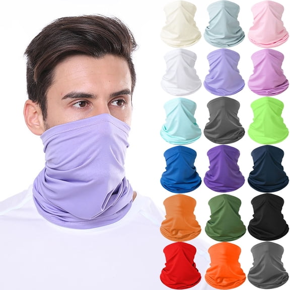 JoveMarine Lightweight Cycling Mask Face - Protection from Sun Fishing Neck Scarf Breathable Fast Drying for Motorcycle Riding Outdoor Sports Men Face Masks,Black