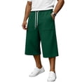 thumbnail image 1 of JoveMarine Men's Cargo Shorts Loose Fit - Work Shorts with Large Pockets, Knee-Length Casual for Summer Outdoor & Daily,Dark Green 2XL, 1 of 8