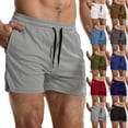 thumbnail image 1 of JoveMarine Men's Quick Dry Mesh Training Pants Breathable Running Shorts for Fitness and Sports Thin Casual Summer Pants White 2XL, 1 of 6