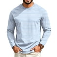 thumbnail image 1 of JoveMarine Mens T-Shirts Long Sleeve Raglan - Round Neck Casual Everyday Wear, Shirts for Men Classic Baseball Tee, Long Sleeve Shirts for Men for Casual,Sky Blue 3XL, 1 of 4