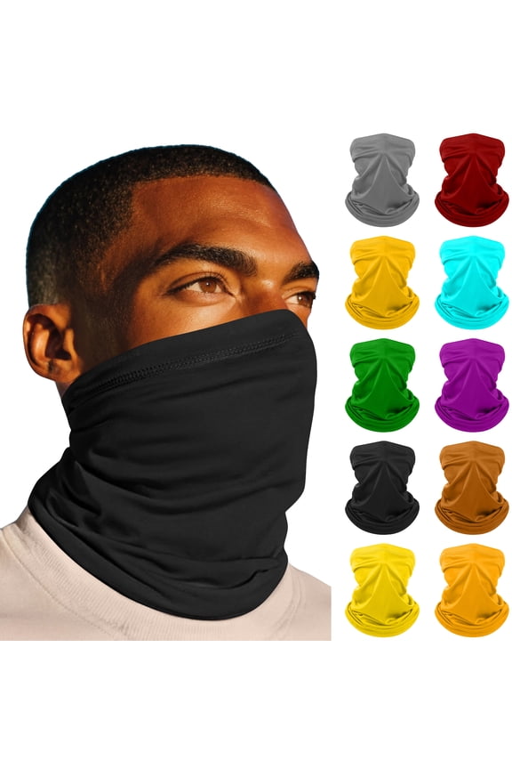 Outdoor Sunshade Cycling Mask Face - Protection from Sun Fishing Face Cover UV Protection Neck Gaiter Breathable Quick Dry for Motorcycle Riding Summer,Army Green