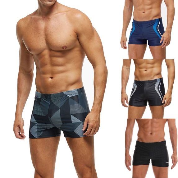 JoveMarine Plus Size Men's Quick Dry Swim Trunks Breathable Beach Shorts with Elastic Waist Comfortable Swimwear for Swimming and Pool Black L