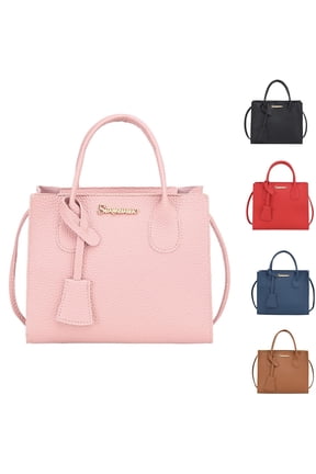Women's Fashion Solid Color Handbag Versatile Shoulder and Crossbody Bag Perfect as Birthday Gift for Her and Daily Use Brown