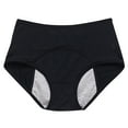 thumbnail image 1 of JoveMarine Women's Underwear Period - High Waist Mesh Panty, Leak Proof Menstrual Underwear, Breathable Protective Brief for Heavy Flow and Incontinence,Black Large, 1 of 7