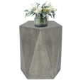 thumbnail image 1 of Joveco 18"H Concrete Side Table Outdoor Accent End Table, Garden Stool Plant Stand,Gray, 1 of 8