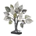 thumbnail image 1 of Joveco 25" Handmade Metal Leaves Sculpture, Rustic Table Top Abstract Large Craft Sculpture Artwork Boho Home Decor for Living Room, 1 of 8