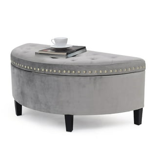 Small half moon ottoman deals