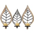 thumbnail image 1 of Joveco Rustic Wood Candle Holder,Christmas Decorations Leaf Candlestick for Table Kitchen Decorations, 1 of 7