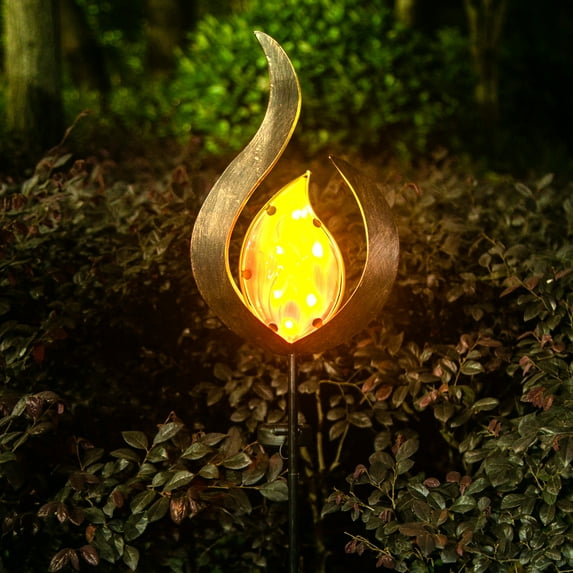 Joveco Solar Outdoor Garden Lights,Solar Powered Pathway Lights Outdoor Decorative Lights Waterproof Led Landscape Lighting for Pathway,Yard,Lawn