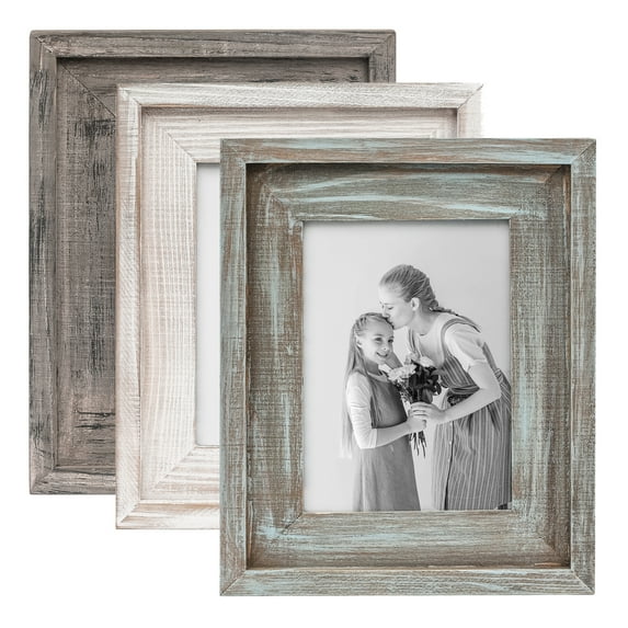 Joveco Wooden Photo Frame Wall Mounted & Tabletop Display 5" x 7"
