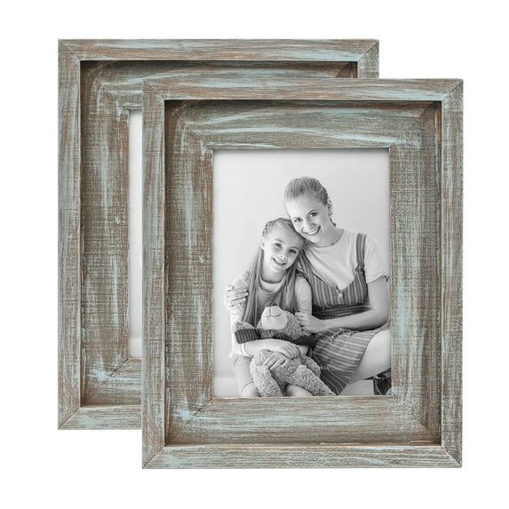 Joveco Wooden Photo Frame Wall Mounted & Tabletop Display 5" x 7"