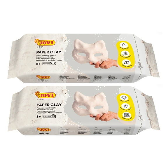 JOVI Paper Modeling Clay, 1.5lb Bar, Pack of 2