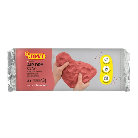 JOVI Air Dry Clay, Terracotta, 2.2lb Bar