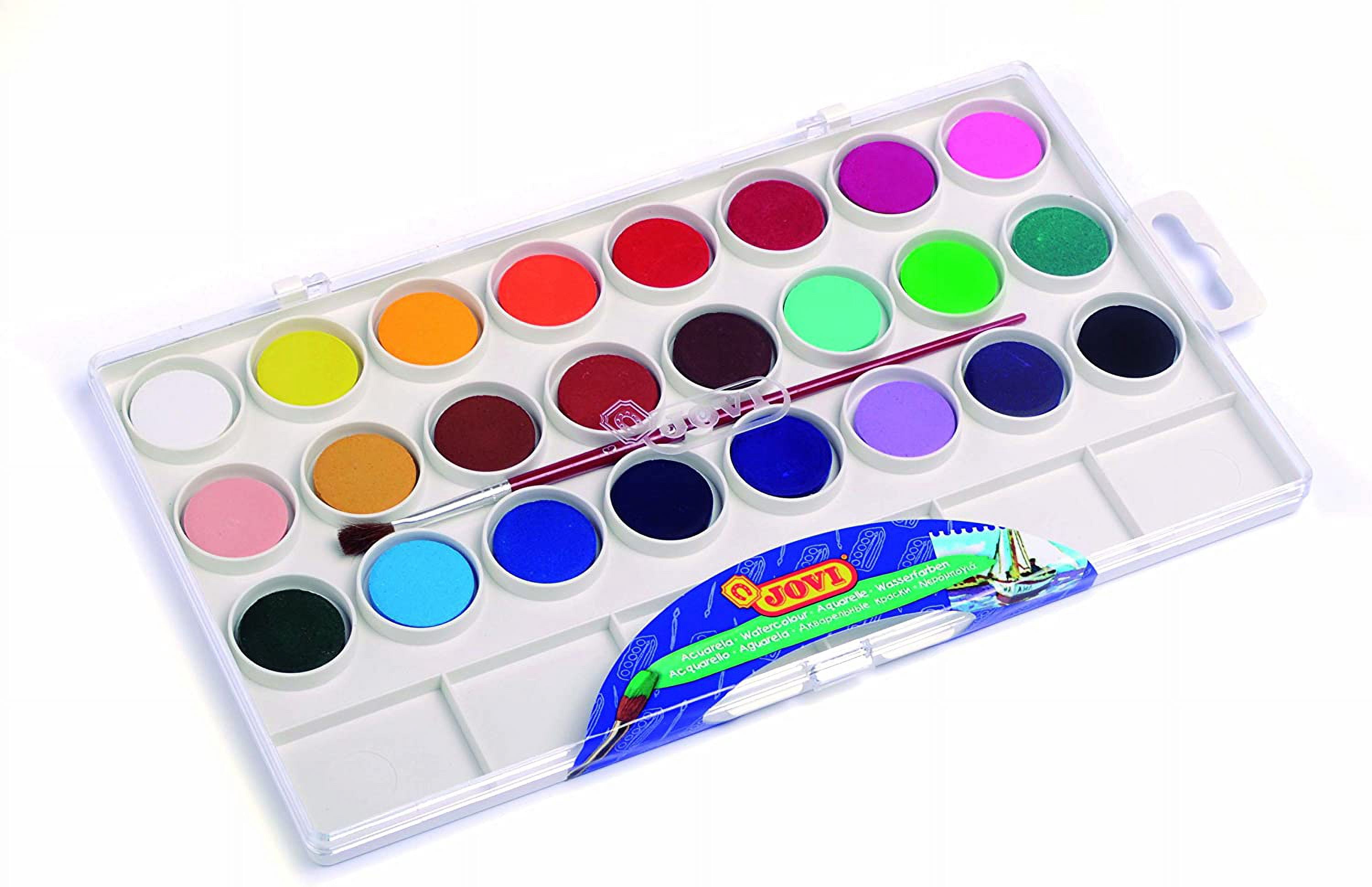 Jovi Watercolor Paint Set; Set of 24 Colors with Brush multicolor Set of 24