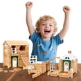 thumbnail image 1 of Jovi-mindly Wooden Building Blocks for Kid Age 4+, STEM Learning, 107 Pcs, Interlocking Educational Toys, 1 of 10