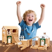 Jovi-mindly Wooden Building Blocks for Kid Age 4+, STEM Learning, 107 Pcs, Interlocking Educational Toys
