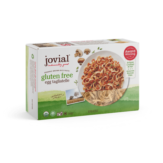 Jovial 100% Organic Gluten-Free Brown Rice Egg Tagliatelle Pasta, 9 oz