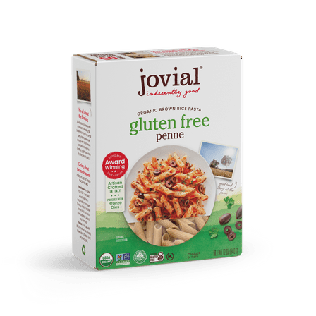 Jovial 100% Organic Gluten-Free Brown Rice Penne Pasta, 12oz