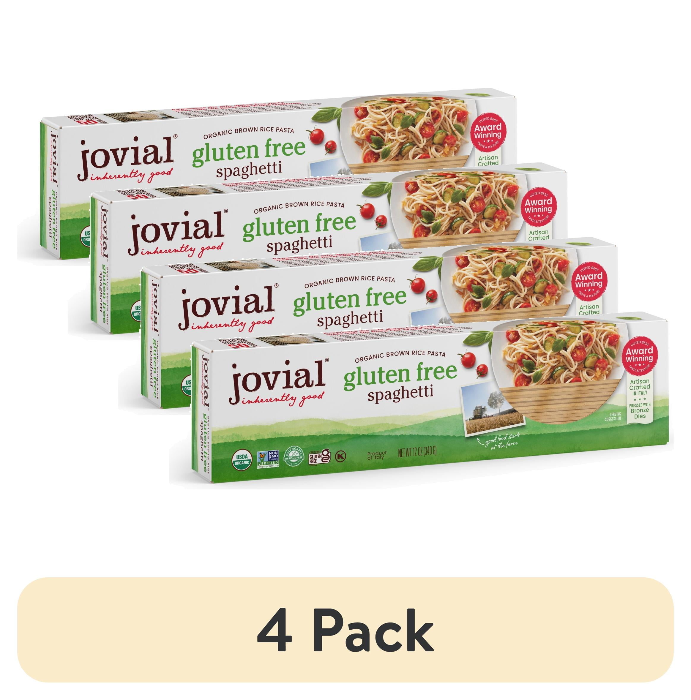(4 pack) Jovial 100 Organic GlutenFree Brown Rice Spaghetti Pasta