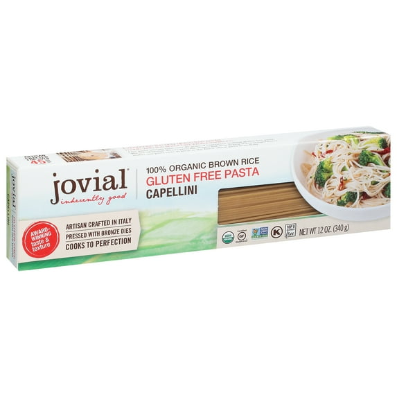 Jovial Brown Rice Organic Capellini 12 oz (Pack Of 6)