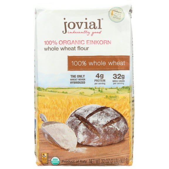 Jovial Einkorn Whole Wheat Flour, 32 Oz, Pack Of 10