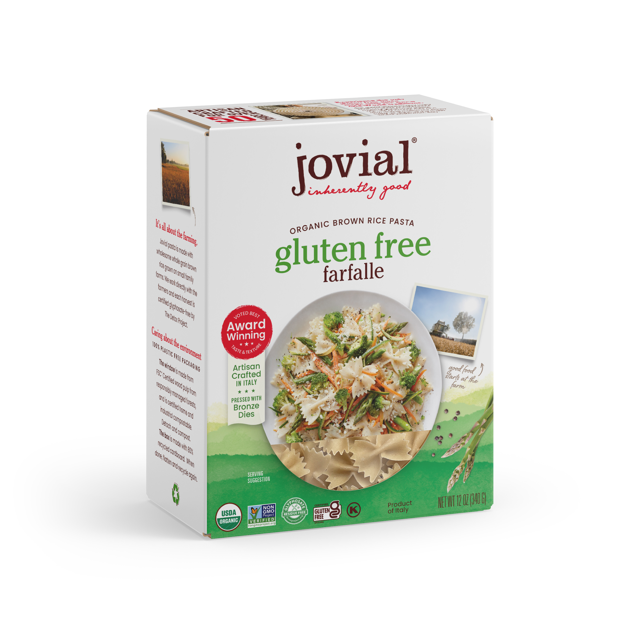 Jovial Gluten Free Organic Brown Rice Pasta Farfalle 12oz Walmart Jovial Gluten Free Organic Brown Rice Pasta Farfalle 12oz Walmart