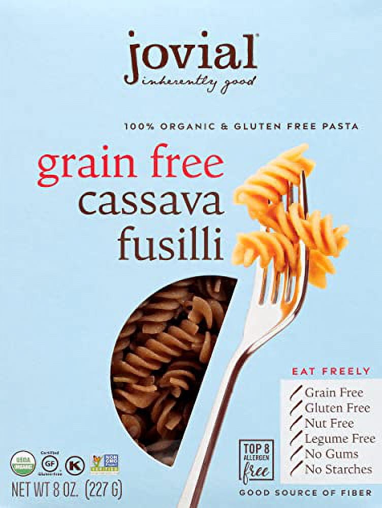 Jovial GrainFree Cassava Fusilli Fusilli Organic, Gluten Free Pasta