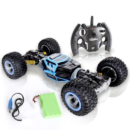 Jovial Kids Outdoor 2.4 GHz Wireless Remote Control RC Monster Rock Crawler Off Road Truck RTR Low/High Chassis Stunt Car Toy with Rechargeable Battery Pack for Any Outdoor Terrain - JRC30