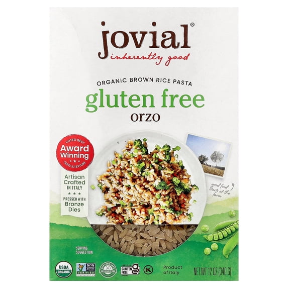 Jovial Jovial's Organic Gluten-Free Brown Rice Orzo — product image