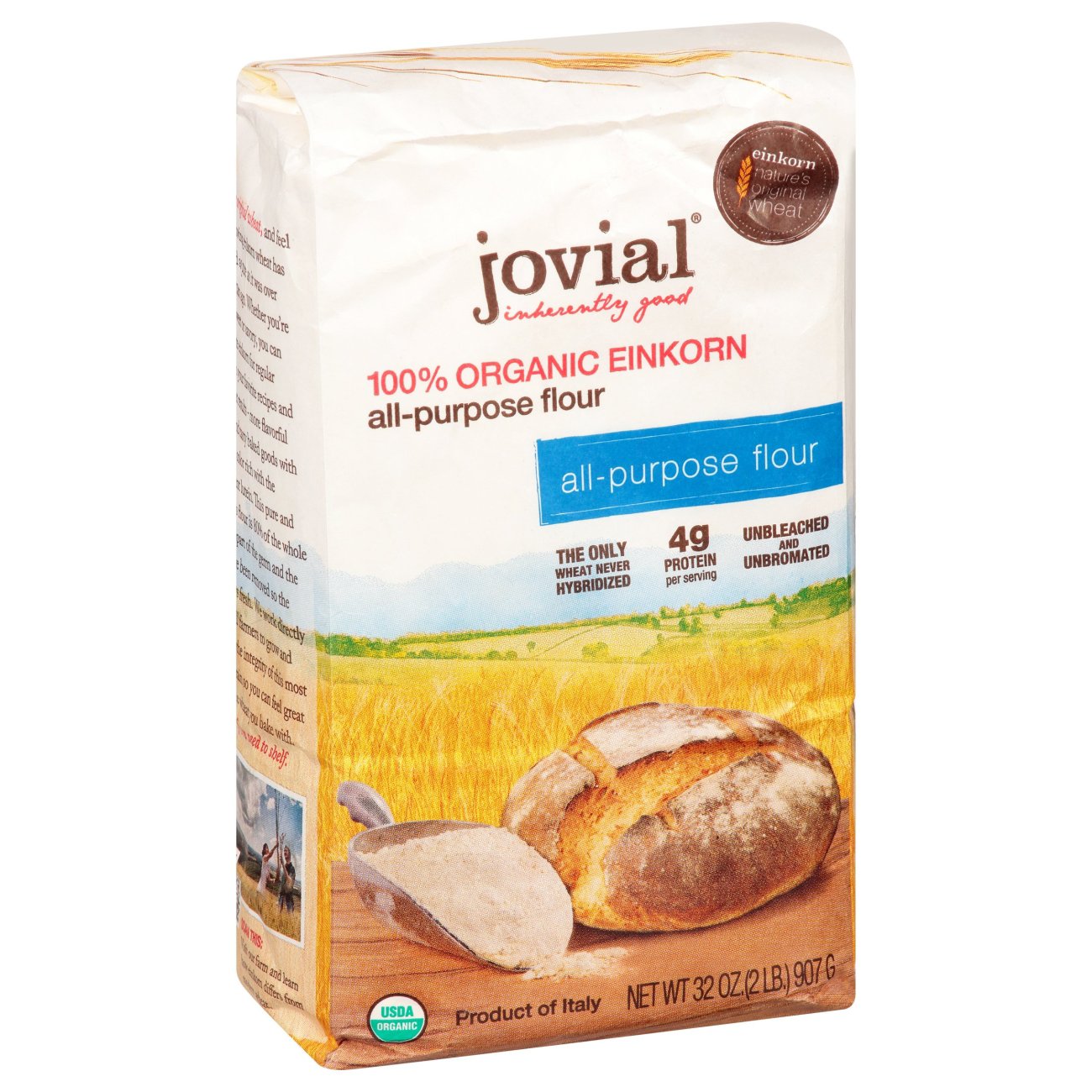 Jovial Organic Einkorn All Purpose Flour – 32 Oz, Non-GMO, Ancient Grain